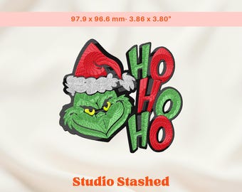 Grinch Christmas Embroidery, Santa Hat Grinch Embroidery, Grinch Christmas mischief, Grinch Christmas, Santa Grinch Embroidery