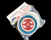 Vintage Pennsylvania Dutch Paper Coasters Blue Red Yellow Green Scalloped Round Conestoga Crafts 30 Colorful Hex Signs Crafting Party Decor