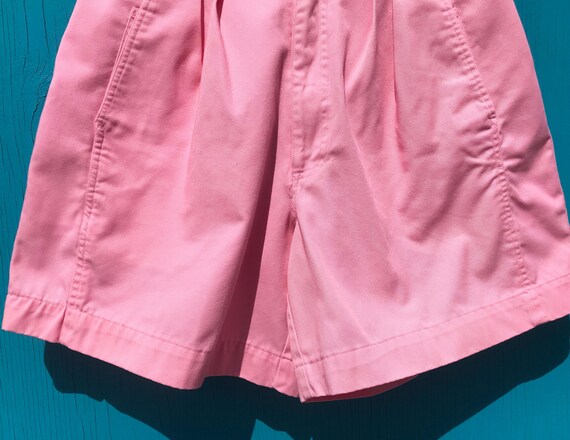 1980s Pink High Waist Shorts Waist 29 Cotton High… - image 6