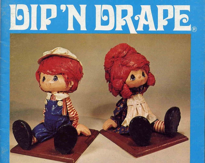 Dip 'N Drape Doll Making Craft Book Vintage Miniature Dolls and