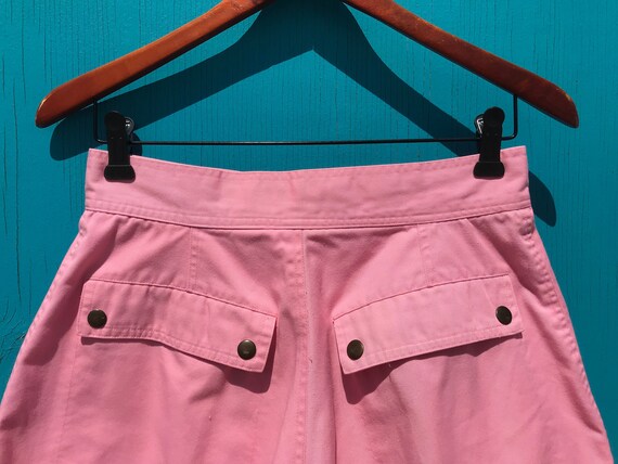 1980s Pink High Waist Shorts Waist 29 Cotton High… - image 7