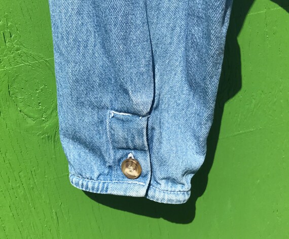 1990s-denim-dress-and-jacket-sleeveless-princess-seam-gem