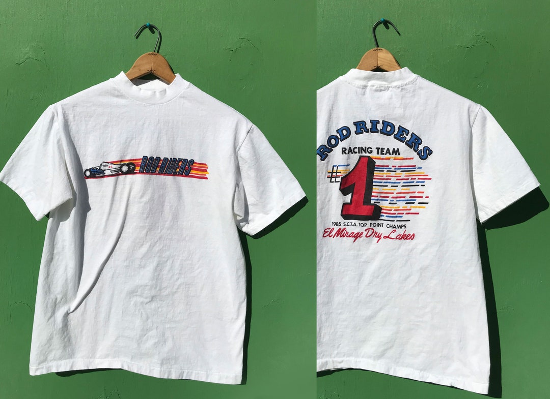 Rod Riders 1980s Rod Riders Graphic Tee Vintage Racing T Shirt Size - Etsy
