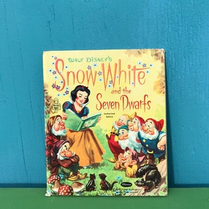 1950 Blanche-Neige Little Whitman Tell A Tale Book Classique pour enfants Couverture rigide