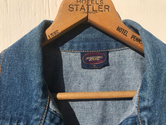 1980s Brittania Denim Jacket w Pockets Vintage In… - image 3