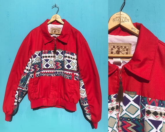 1990s Rode Walker Jacket Sz XL Lined Zip up W Pockets