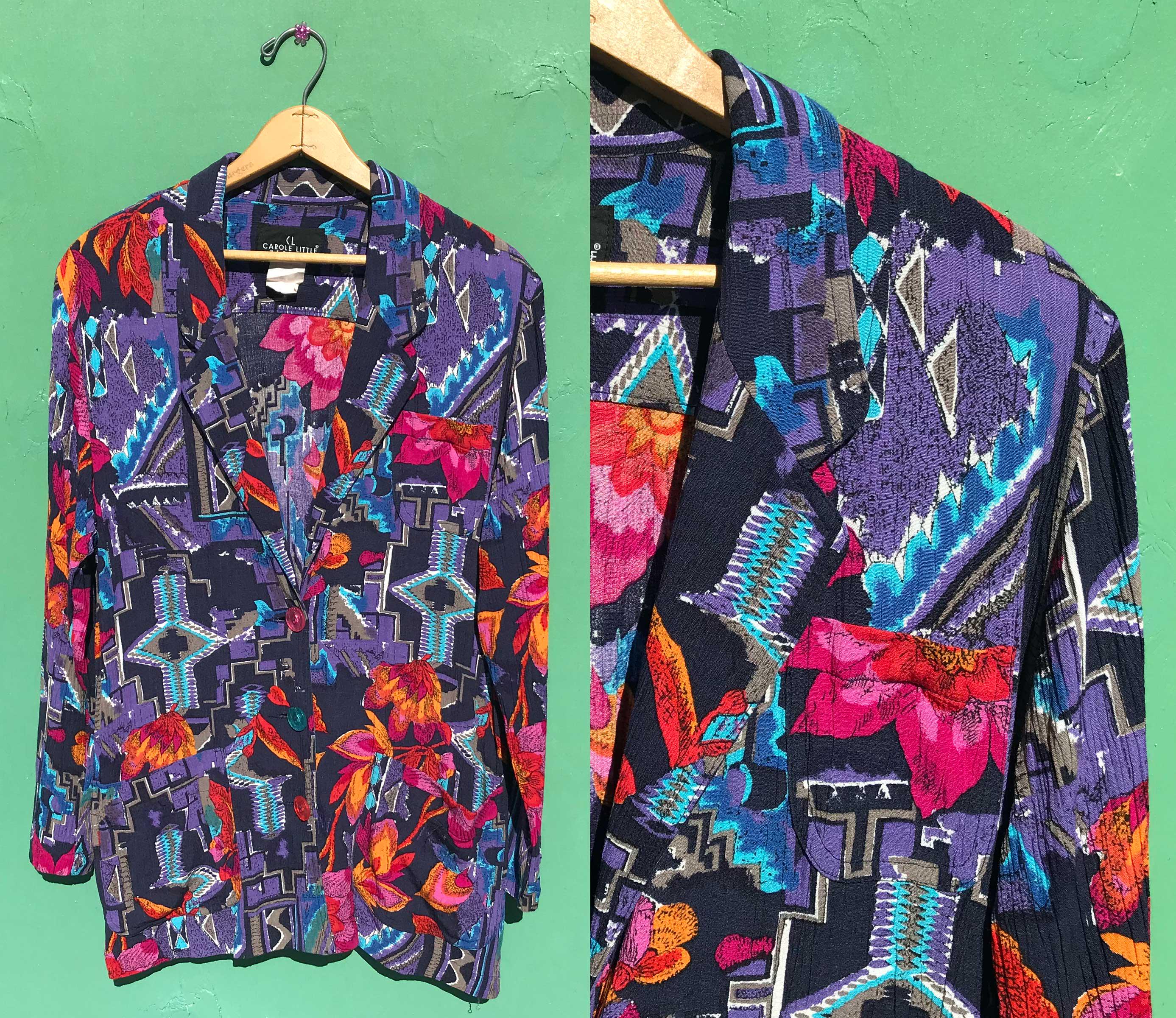 Veste Matelassée Carole Little Femme - Noir Et Orange Brûlé, Taille 8, Occasion Très Bon état