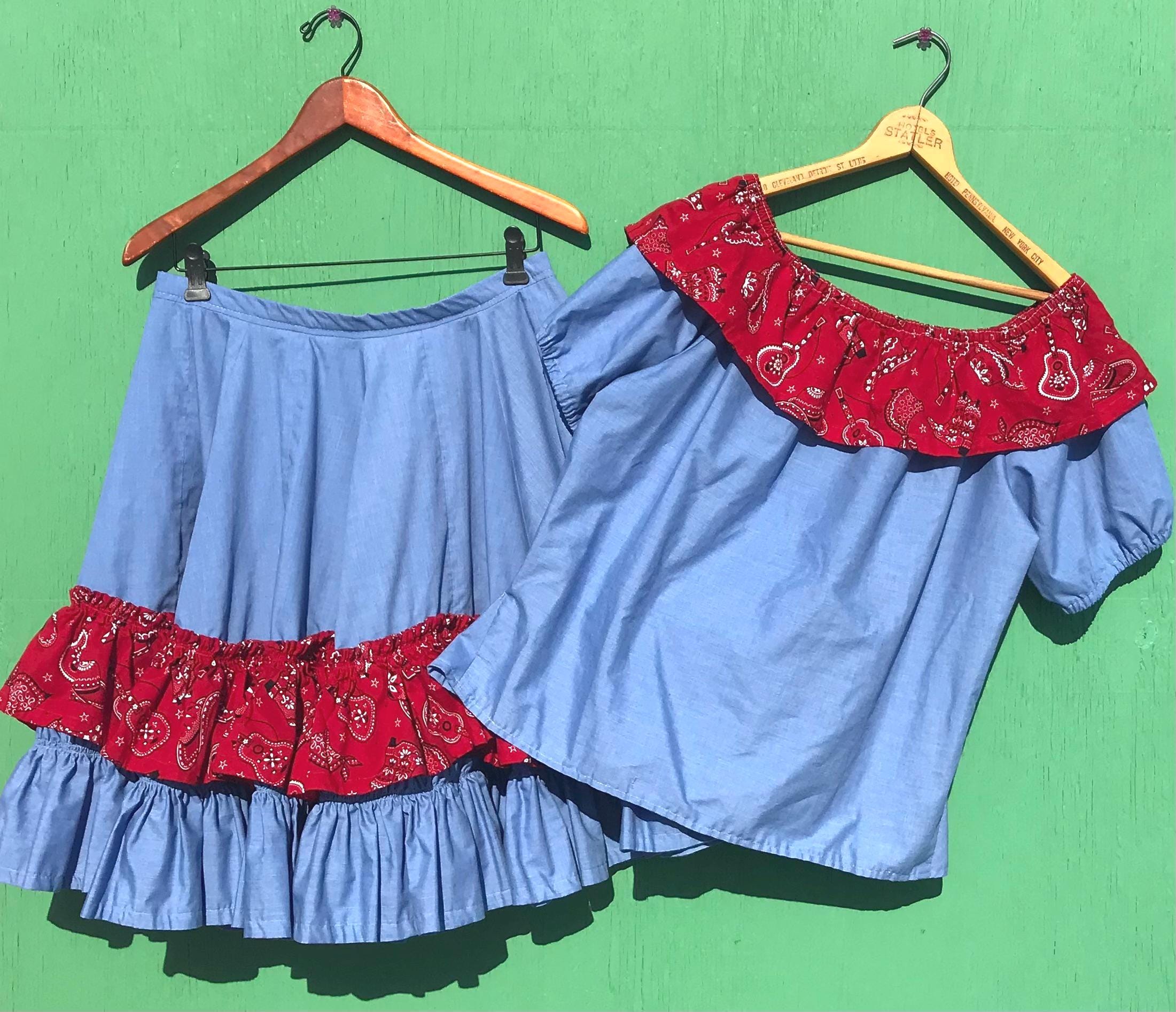 Bandana Skirt Set - Etsy Canada