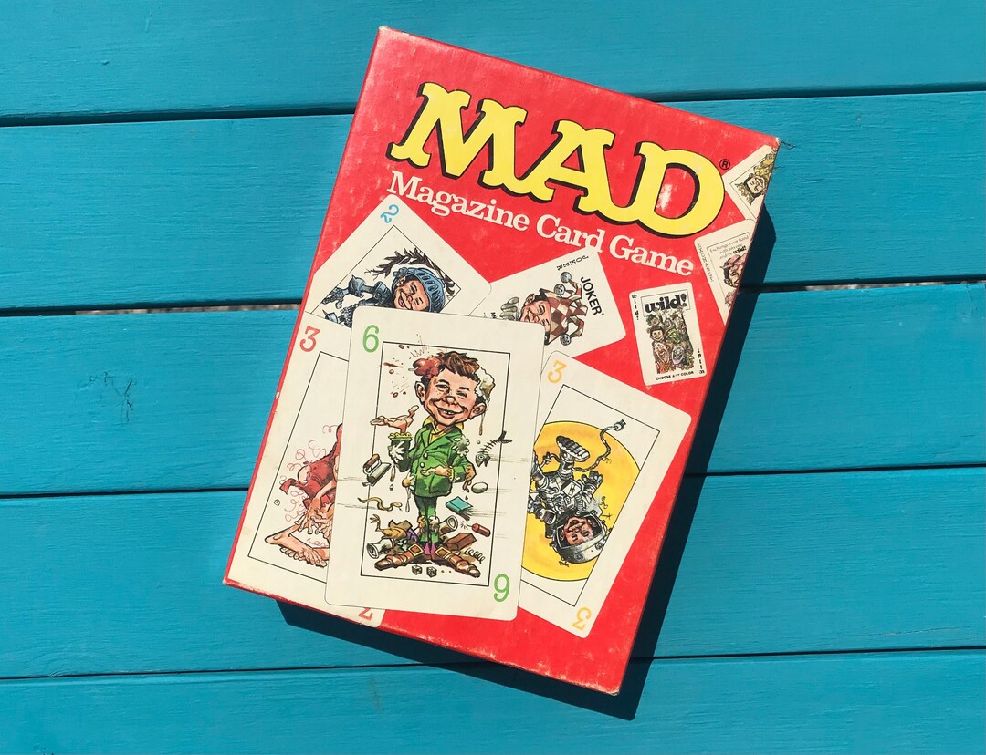 Vintage Mad Magazine Card Game 1980s Playing Cards Etsy