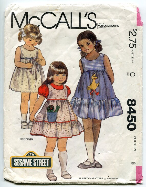 sesame street smocked dress