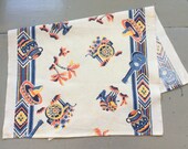 Vintage Mexican Towel Runner Fiesta Donkey Pots Sombrero Retro Southwestern Kitchen