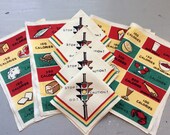 Vintage Placemats Napkins Set for 4 Calorie Counting and Stoplights Retro Kitchen Funny Gift