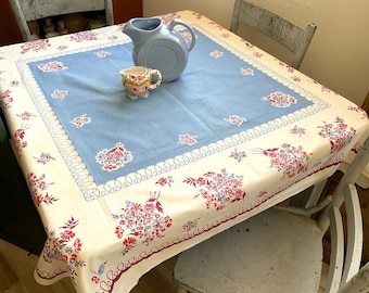 Vintage Springmaid Tablecloth Country Garden Wildflower Posies NOS