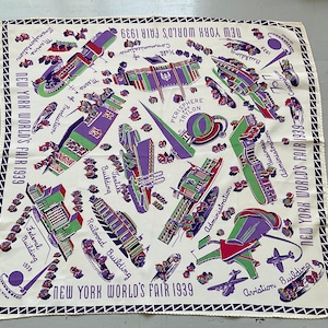 1939 World's Fair Scarf - Etsy