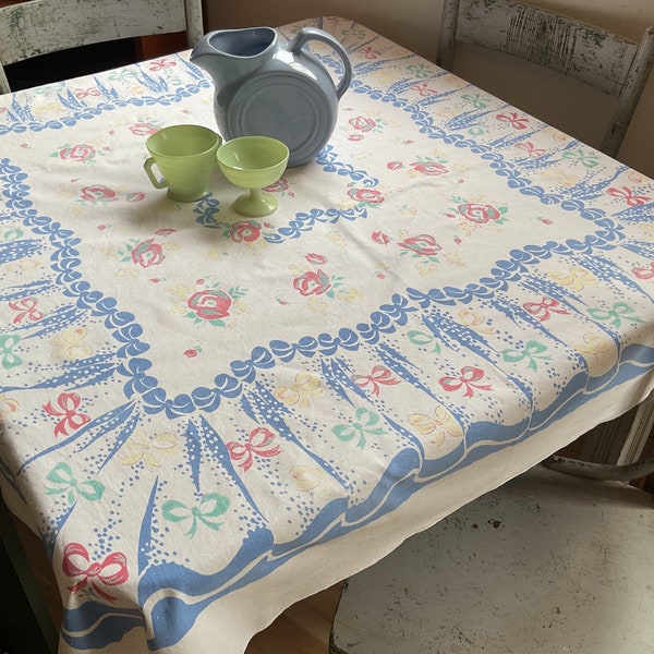 Retro Tablecloths Etsy