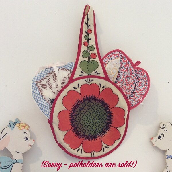 Applique Pot Holder Etsy
