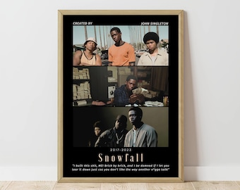 Snowfall | Franklin Saint Digital Luxury Poster | Retro Wall Art Home Decor | Damson Idris Print | Tv Series | Tv Show | Gift Idea