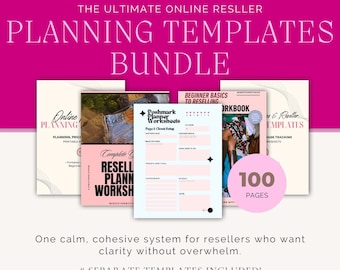 Ultimate Reselling Planning Bundle | Complete Printable System Online Businesses | Digital Download | US Letter