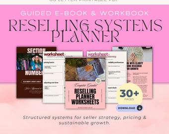 Reseller Systems Workbook (US Letter Printable PDF) | Seller Strategy, Pricing & Sustainable Growth Plan