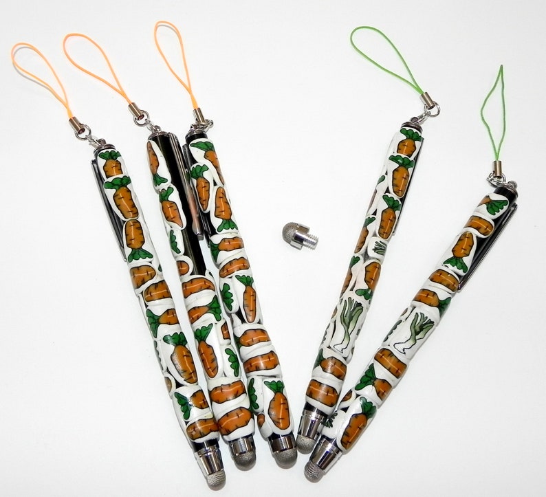Easy-Grip Polymer Phone Stylus with Big Fat Carrots OR Added image 0