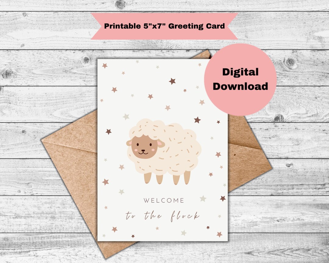 Welcome to the Flock Card - DIGITAL Download - Printable Card Featuring ...
