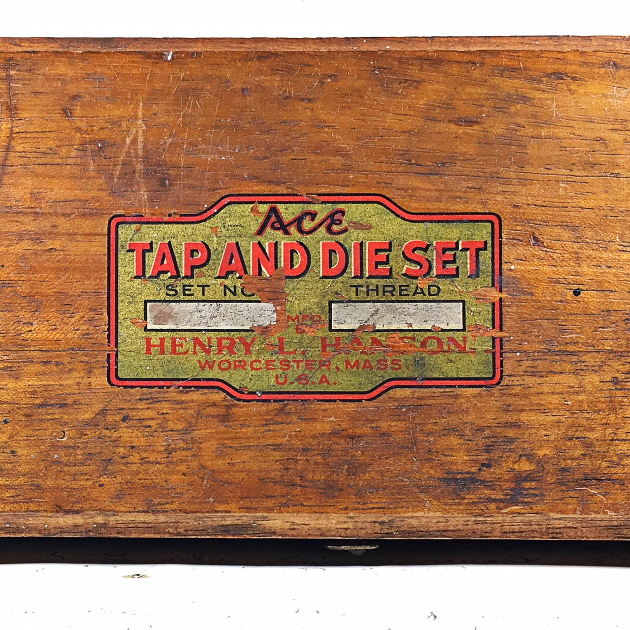 Vintage Ace Tool Tap and Die set Henry L Hanson Worchester MA Etsy