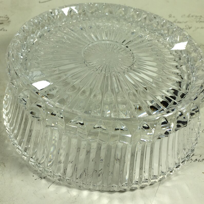 Avon Crystal Plate Bowl Dish 1978 Fostoria Etsy