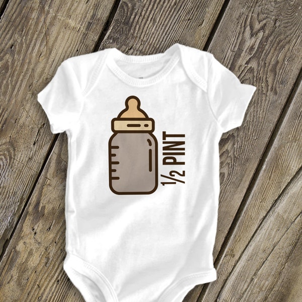 half pint shirt or bodysuit - great add on shirt for pint/half pint set mdf1-010-add-on