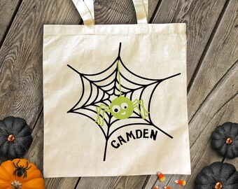 trick or treat bag Halloween bag trick or treat spider bag perfect to use as a halloween bag spider halloween bag MBAG1-019
