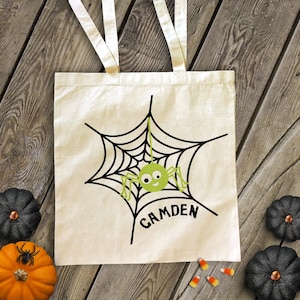 trick or treat bag Halloween bag trick or treat spider bag perfect to use as a halloween bag spider halloween bag MBAG1-019