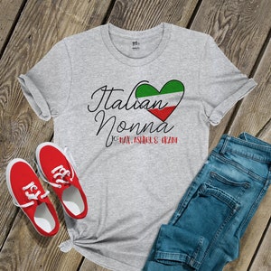 Italian grandma shirt nonna custom grandma shirt from grandkids nonna shirt from grand kids italian grandma mother's day shirt 22MD-071