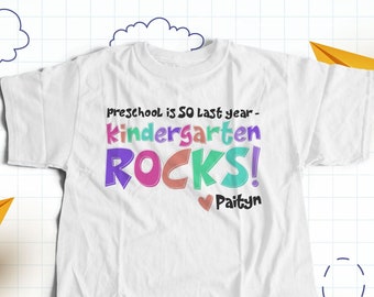 Back to school shirt - preschool (or any grade) is so last year shirt - colorful personalized back to school t shirt 22MSCL-084