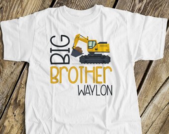Big brother shirts | construction excavator | construction big brother t-shirt MDT-003N