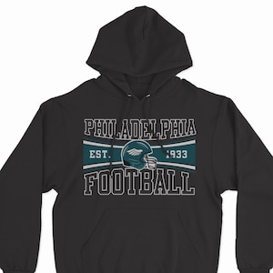 Philadelphia football hooded sweatshirt | est. 1933 Philadelphia football adult hoodie | football helmet eagles sweatshirt 22city-002dhoodie