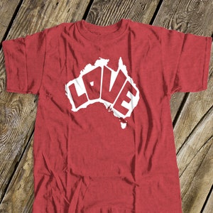 Love for Australia Fundraiser | love australia shirt | support australia DARK Tshirt aus-004D