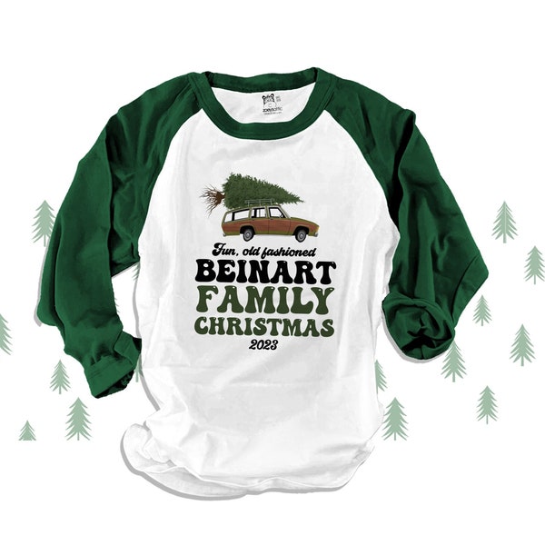 matching family christmas shirts fun old fashioned family christmas custom personalized family christmas raglan shirts holiday family tees