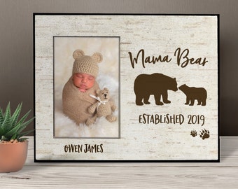 Mothers Day mama bear frame - mother's day gift - first mothers day frame - mother's day gift from child mom gift from baby photo frame
