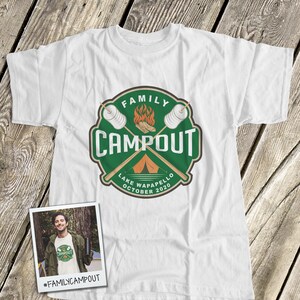 Family campout shirt | camping getaway personalized shirt | family camping trip unisex t-shirt MVAC-009