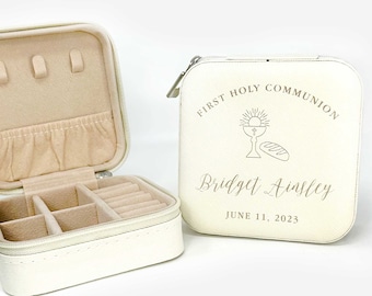 first communion gift girl first communion travel jewelry box unique simple girls first communion gift holy communion jewelry gift cross box