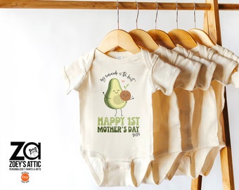 avocado cute first mother's day outfit baby mama matching from baby mother's day baby shirt mamacado first mother's day bodysuit baby mama