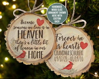 Someone we love is in heaven memorial cut wood ornament MWO22-001