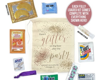 glitter on the floor after the party recovery kit survival kit party kit for concert taylor fun concert favor gifts bachelorette party