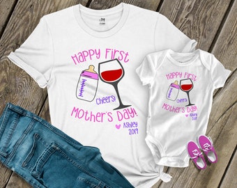happy first mother day mommy onesie