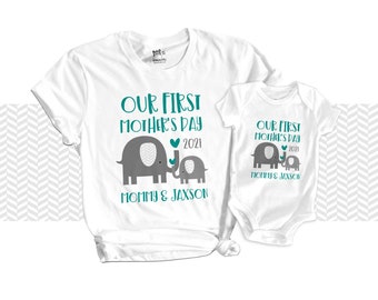 Gift from Baby New Mom My First Mother/'s Day Shirt First Mother/'s Day Gift Raccoon Baby/'s First Mother/'s Day First Mother/'s Day Shirt