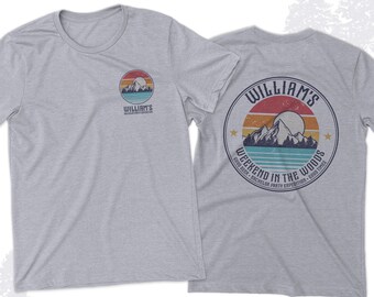 Bachelor party shirt | personalized weekend in the woods bachelor party t-shirt | camping bachelor party unisex tshirt 22BRDL-044