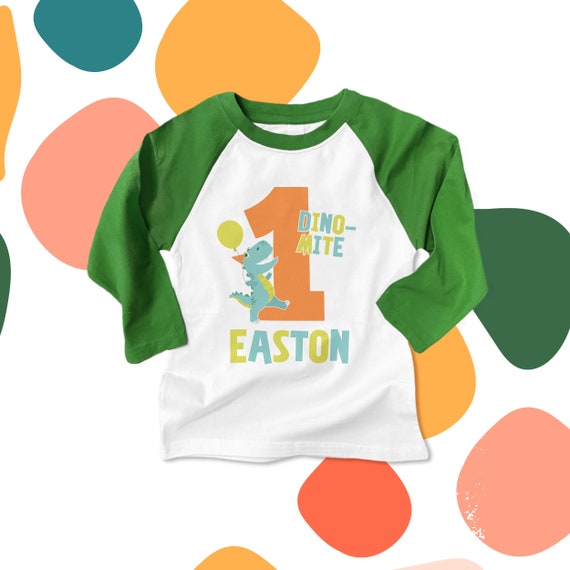 Dinosaur 1st birthday shirt Clearance