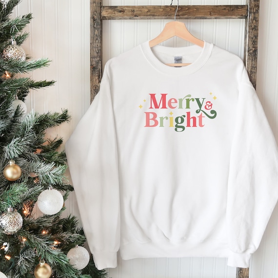 Merry and bright cheap christmas jumper