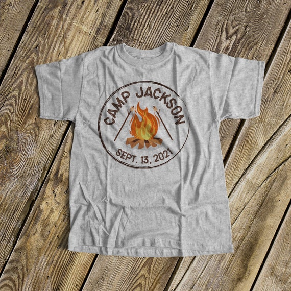 Birthday Boy Shirt Camp Out Theme 