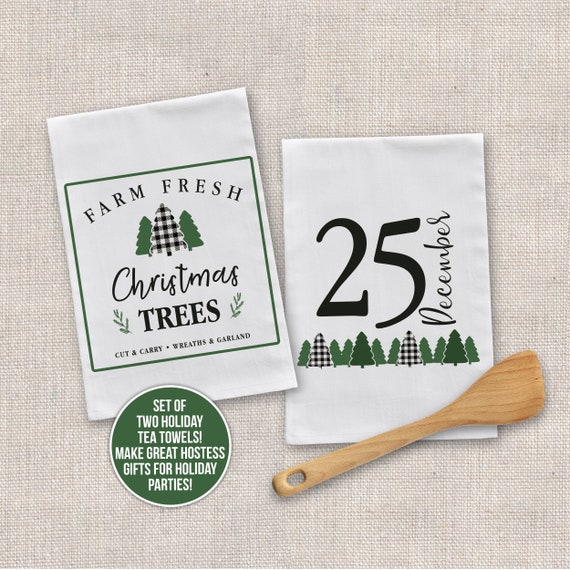 Funny Christmas Kitchen Tea Towel, Holiday Kitchen Towel, Christmas Dish  Towel, Christmas Party Towel