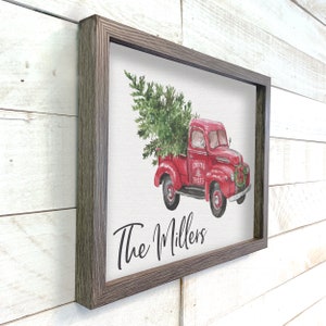 rustic truck personalized christmas sign | farmhouse christmas  print | christmas tree farm truck christmas sign | farmhouse christmas